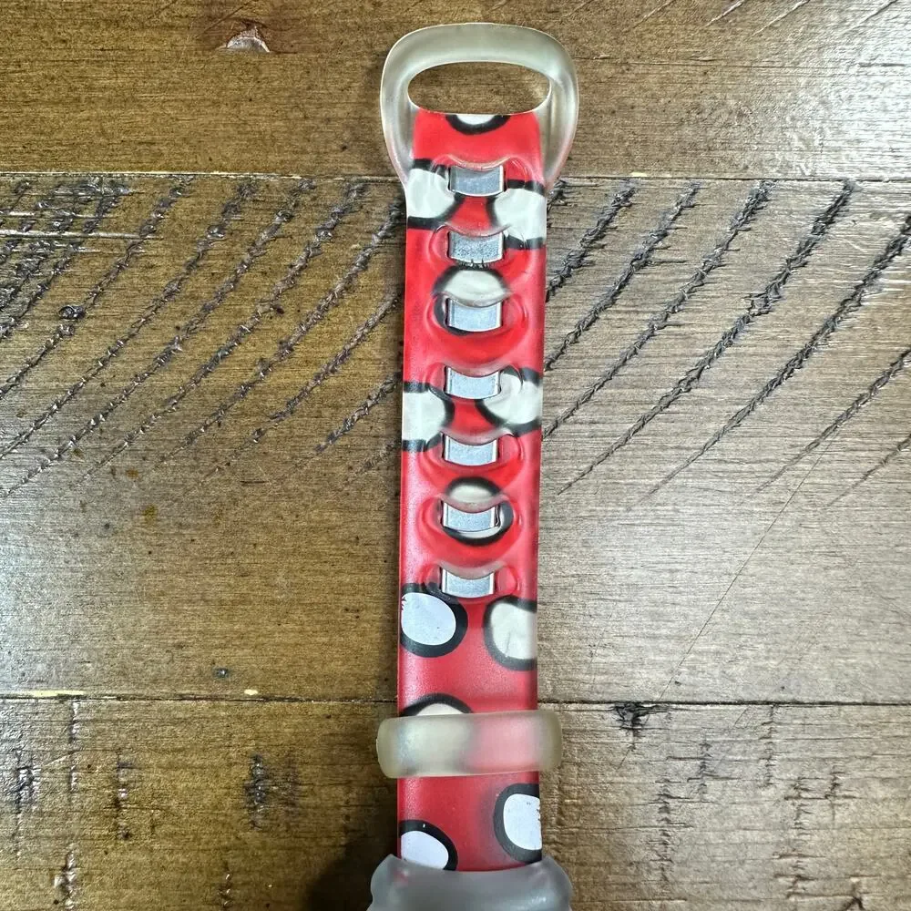 Vintage Red Mickey Mouse Disney Sports Watch for Women New Battery